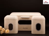 طقم حافظة خبز معدن مع علب