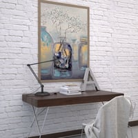 لوحة قنينة الحياة-لوحة طبيعة صامتة.