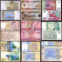 مجموعة عملات دول استان أنسر مكونة من(7) دول + أوكر...