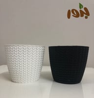 وعاء نباتي ويتي مستدير