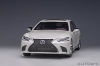LEXUS LS500 h SONIC WHITE METALLIC/CRIMSON & BLACK...