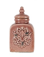 فازة أنتيكة مع غطاء حجم صغير