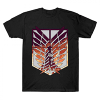 تيشيرت انمي اتاك اون تايتن شعار فيلق الاستطلاع