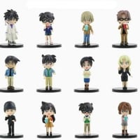 مجموعة مجسمات 12 حبة انمي المحقق كونان