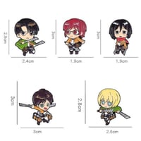 بروشات انمي هجوم العمالقة ايرين ميكاسا ليفاي