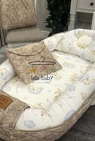 سرير متنقل بني للأولاد