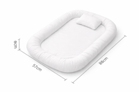 عش نوم مريح مع وسائد جانبية وناموسية