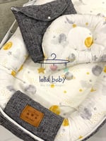 سرير رمادي مناسب للجنسين