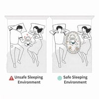 عش نوم مريح مع وسائد جانبية وناموسية