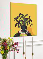 لوحة كانفاس على إطار خشبي بالفن التصوري لتصميم نمط...