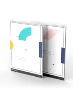 طقم من ٢ مفكرة دفتر ملاحظات بسلك حلزوني لكل واحدة...