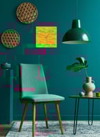 ساعة حائط مصنوعة من الأكريليك تعمل بالبطارية، بتصم...