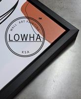 طقم من ٣ لوحات كانفاس على إطار خشبي، تصميم مثلثات...