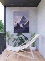 لوحة كانفاس على إطار خشبي، تصميم جبال الجليد، للمن...