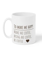 كوب ١١ أونصة من السيراميك بتصميم لتجعلني سعيداً