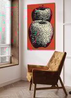 لوحة كانفاس بتصميم للتفاح