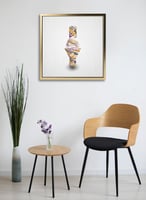 لوحة كانفاس على إطار خشبي بالفن التصوري لتصميم فن...