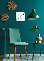 ساعة حائط مصنوعة من الأكريليك تعمل بالبطارية، بتصم...