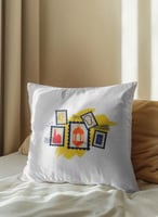 غطاء وسادة من البوليستر بتصميم فانوس وهلال رمضان