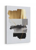 لوحة كانفاس على إطار خشبي بتصميم فن تجريدي