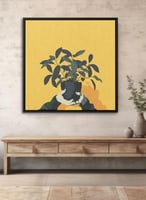 لوحة كانفاس على إطار خشبي بالفن التصوري لتصميم نمط...