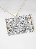 صينية تقديم مصنوعة من الأكريليك مزخرفة بتصميم أشكا...