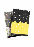 طقم من ٢ مفكرة دفتر ملاحظات بسلك حلزوني لكل واحدة...