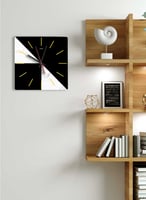 ساعة حائط مصنوعة من الأكريليك تعمل بالبطارية، بتصم...