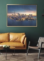 لوحة كانفاس على إطار خشبي لمنظر على المحيط الأطلسي...