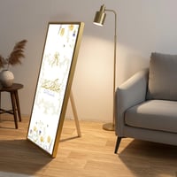 لوحة كانفاس على إطار خشبي مع حامل خلفي بتصميم عيدك...