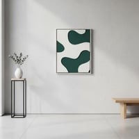 لوحة جدارية بارزة مصنوعة يدويا بتصميم عصري مع إطار...