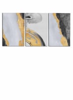 طقم من 3 لوحات كانفاس على إطار خشبي، تصميم رسم يدو...