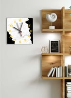 ساعة حائط مصنوعة من الأكريليك تعمل بالبطارية، بتصم...