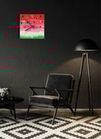 ساعة حائط مصنوعة من الأكريليك تعمل بالبطارية، بتصم...