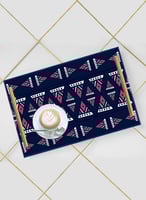 صينية تقديم مصنوعة من الأكريليك مزخرفة بتصميم نمط...