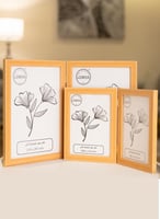 إطار صور خشبي مزدوج بمفصلات وخشب خلفي وحماية أمامي...