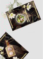 صينية تقديم مصنوعة من الأكريليك بمقابض معدنية ذهبي...