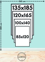 لوحة كانفاس على إطار خشبي بتصميم زوج من الزراف