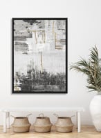 لوحة كانفاس على إطار خشبي بتصميم نمط فنى