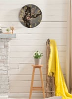 ساعة حائط مصنوعة من الأكريليك تعمل بالبطارية، بتصم...