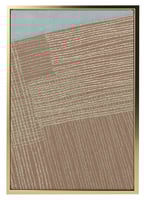 لوحة كانفاس على إطار خشبي بتصميم فن تجريدي