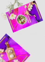 صينية تقديم مصنوعة من الأكريليك مزخرفة بتصميم ملون...