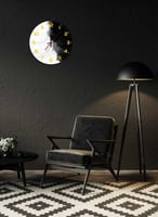 ساعة حائط مصنوعة من الأكريليك تعمل بالبطارية، بتصم...