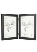 إطار صور أسود مزدوج بمفصلات وخشب خلفي وحماية أمامي...