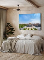 لوحة كانفاس على إطار خشبي لقصر الفنون الجميلة بمدي...