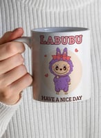 كوب ١١ أونصة من السيراميك بتصميم مطبوع على الجانبي...