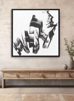 لوحة كانفاس على إطار خشبي بالفن التصوري لتصميم فرش...