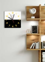 ساعة حائط مصنوعة من الأكريليك تعمل بالبطارية، بتصم...