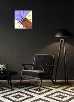 ساعة حائط مصنوعة من الأكريليك تعمل بالبطارية، بتصم...