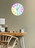 ساعة حائط مصنوعة من الأكريليك تعمل بالبطارية، بتصم...